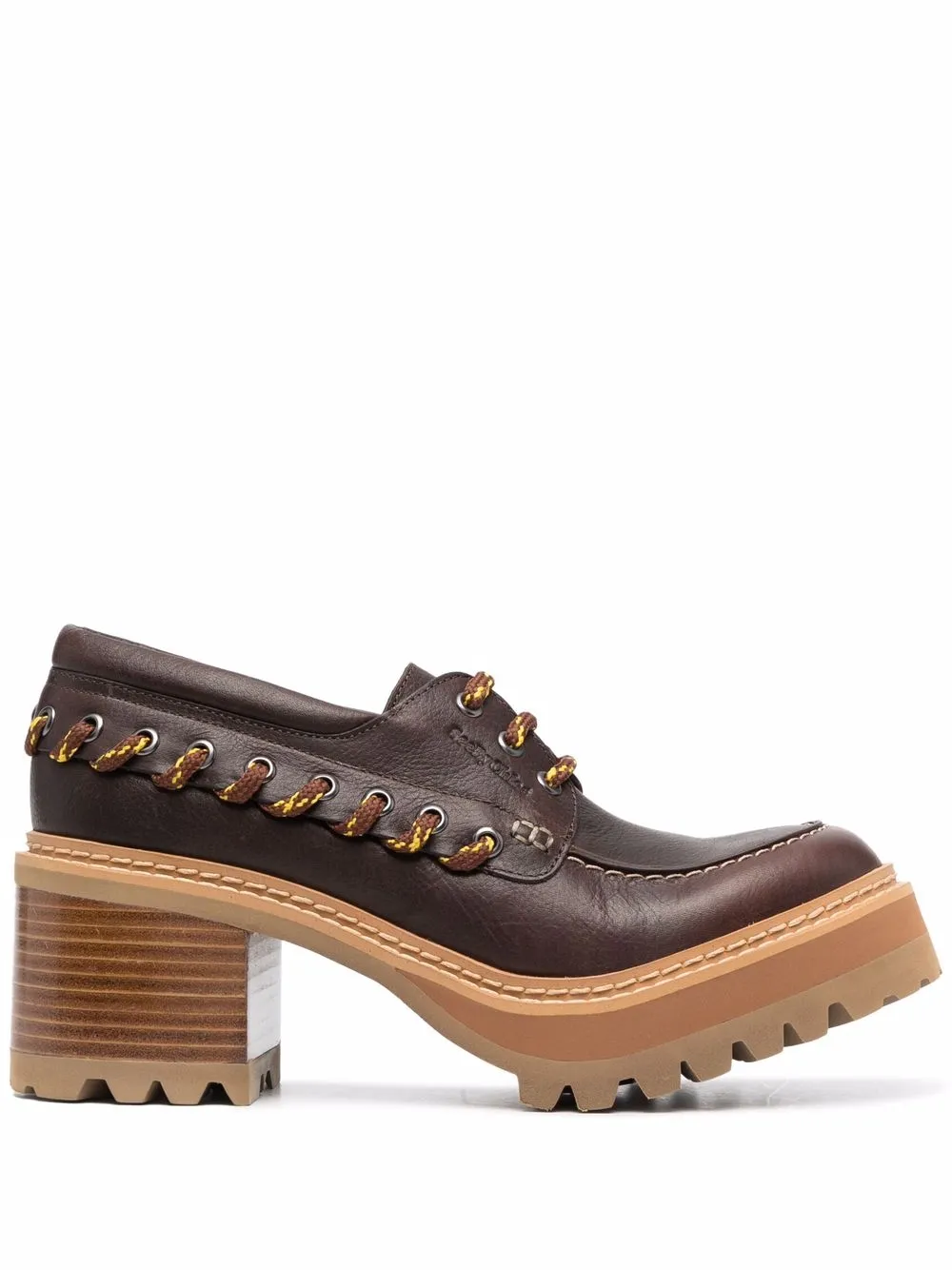 фото See by chloé туфли с контрастными шнурками