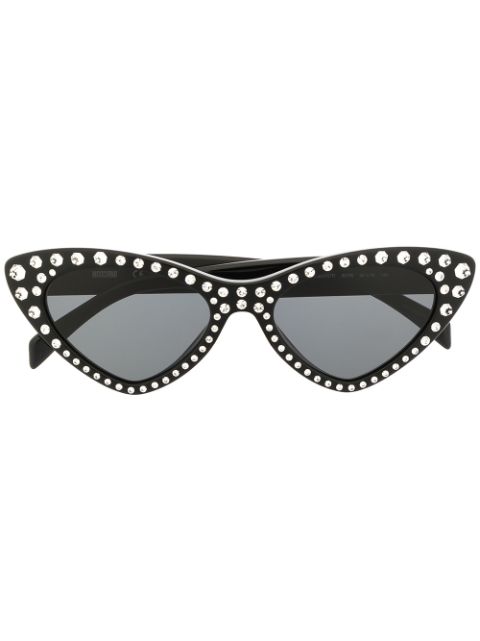 Moschino Eyewear cat eye-frame studded sunglasses
