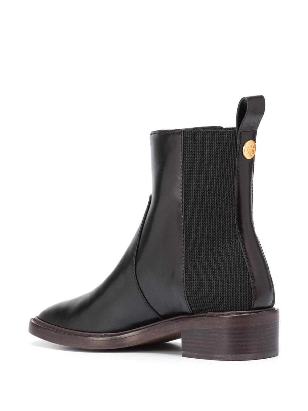 Shop Tory Burch Square-toe Leather Chelsea Boots In Schwarz