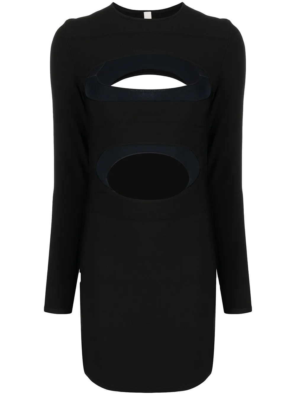 

Dion Lee vestido corto Double Hosiery - Negro