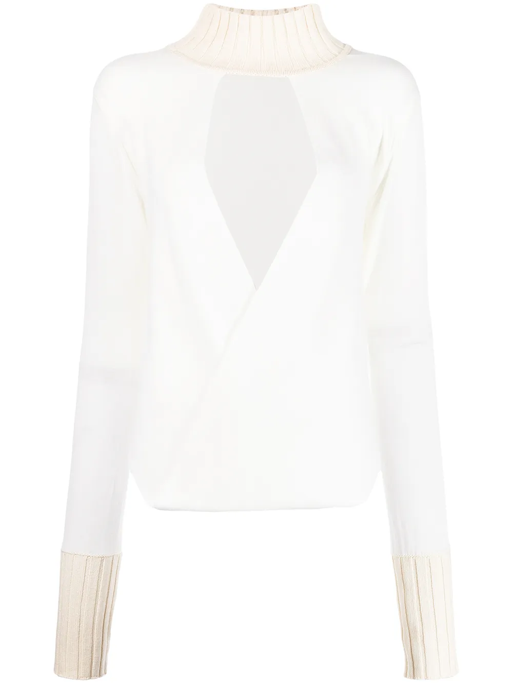 

Dion Lee cut-out V-neck sweater - White