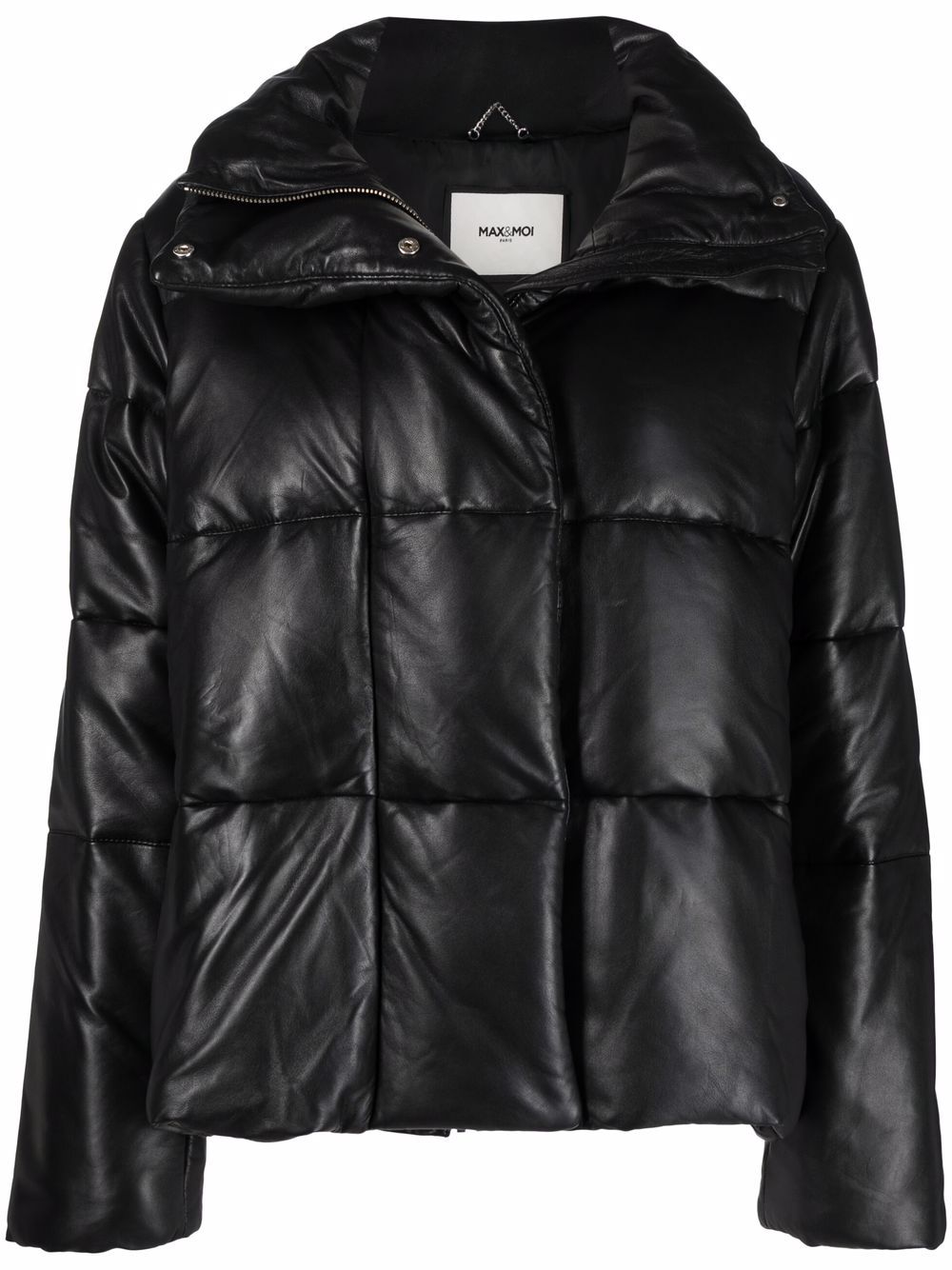 Max & Moi Leather padded-design Jacket - Farfetch