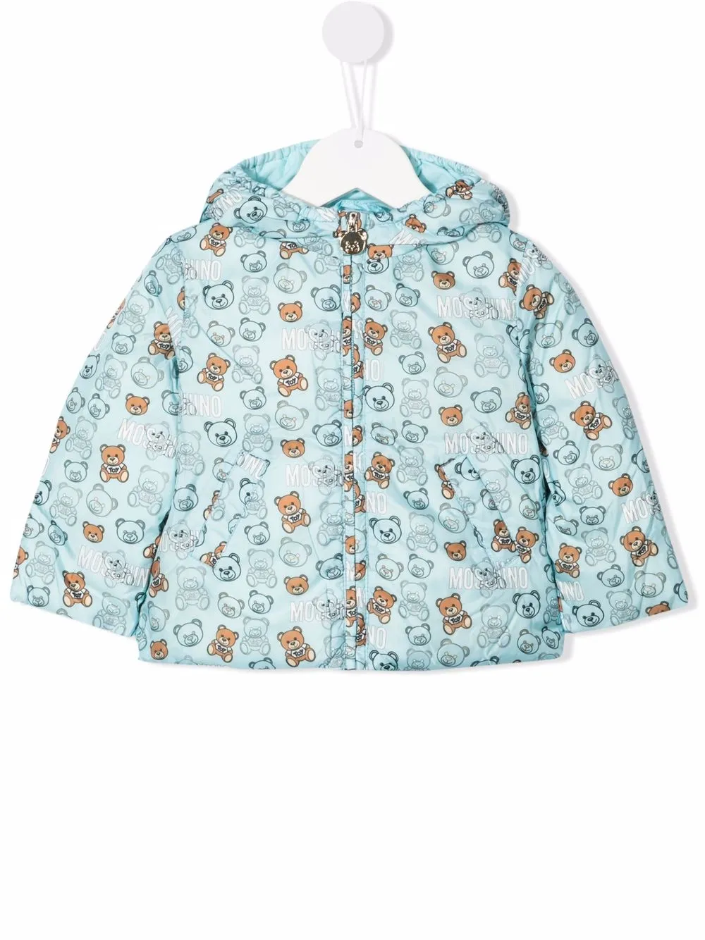 

Moschino Kids chamarra capitonada con motivo Teddy Bear - Azul