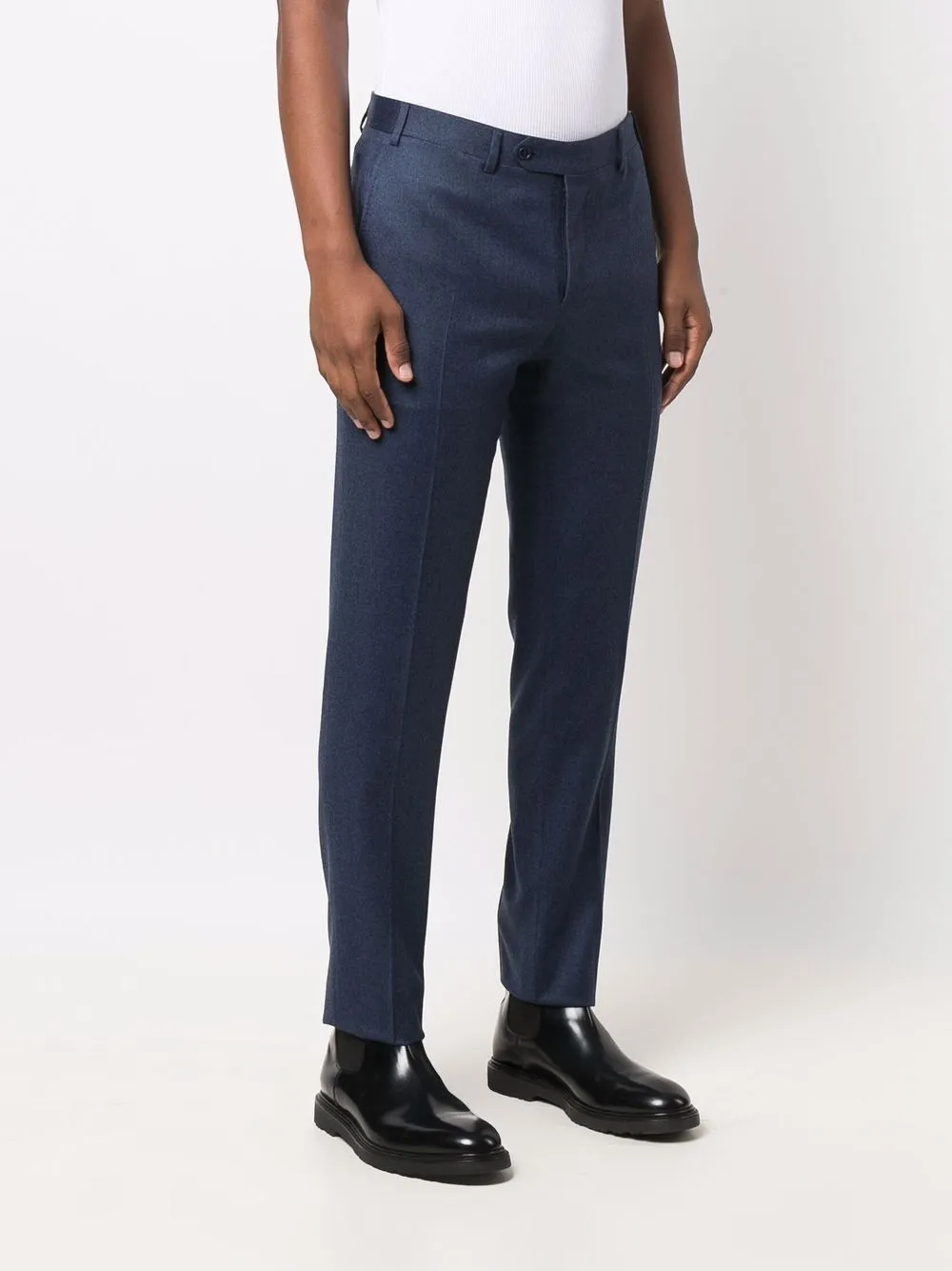 фото Canali шерстяные брюки строгого кроя