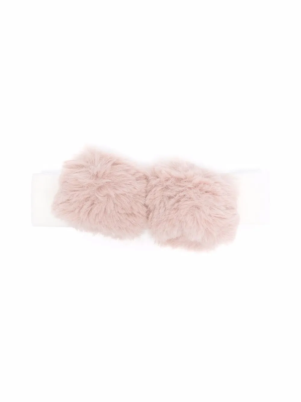 

La Stupenderia banda para el cabello con pompón - Blanco