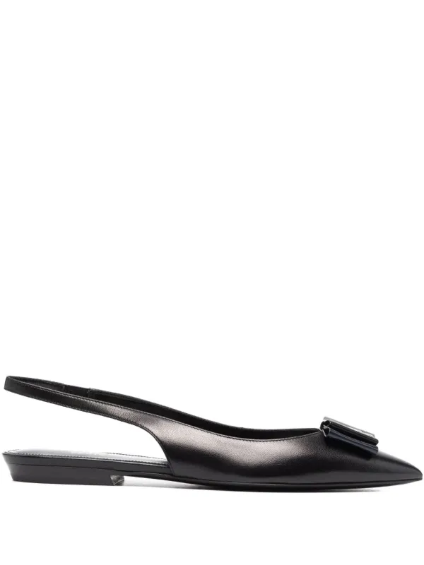 Shoes Anais Ysl Saint Laurent Anaïs Flat Pumps Black FARFETCH UK
