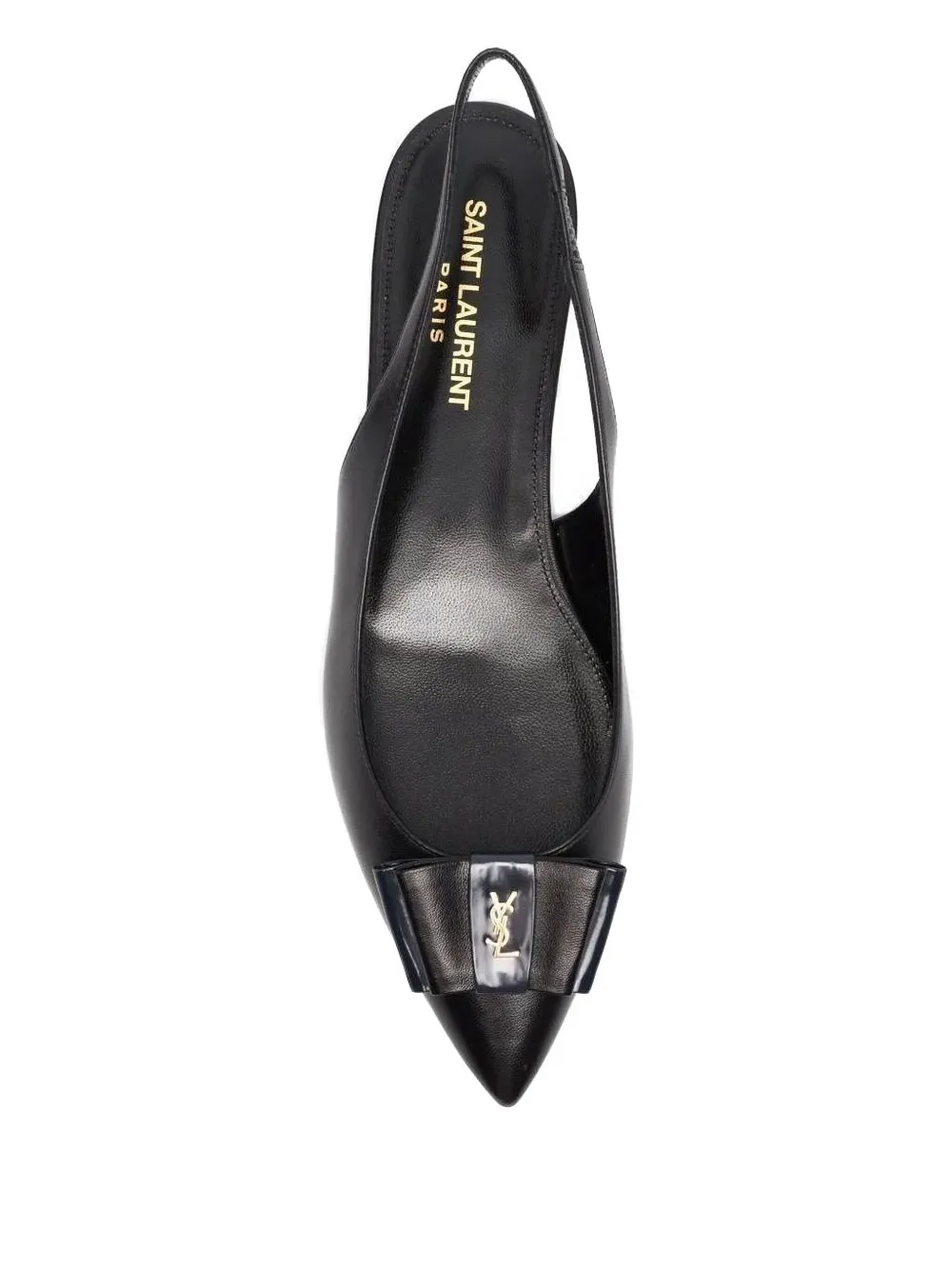 Saint Laurent Anaïs Flat Pumps Black FARFETCH UK