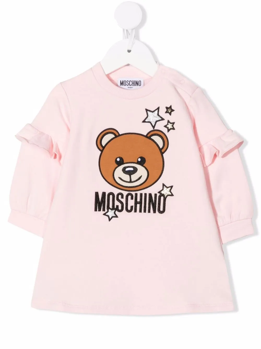 

Moschino Kids vestido con motivo Teddy Bear - Rosado