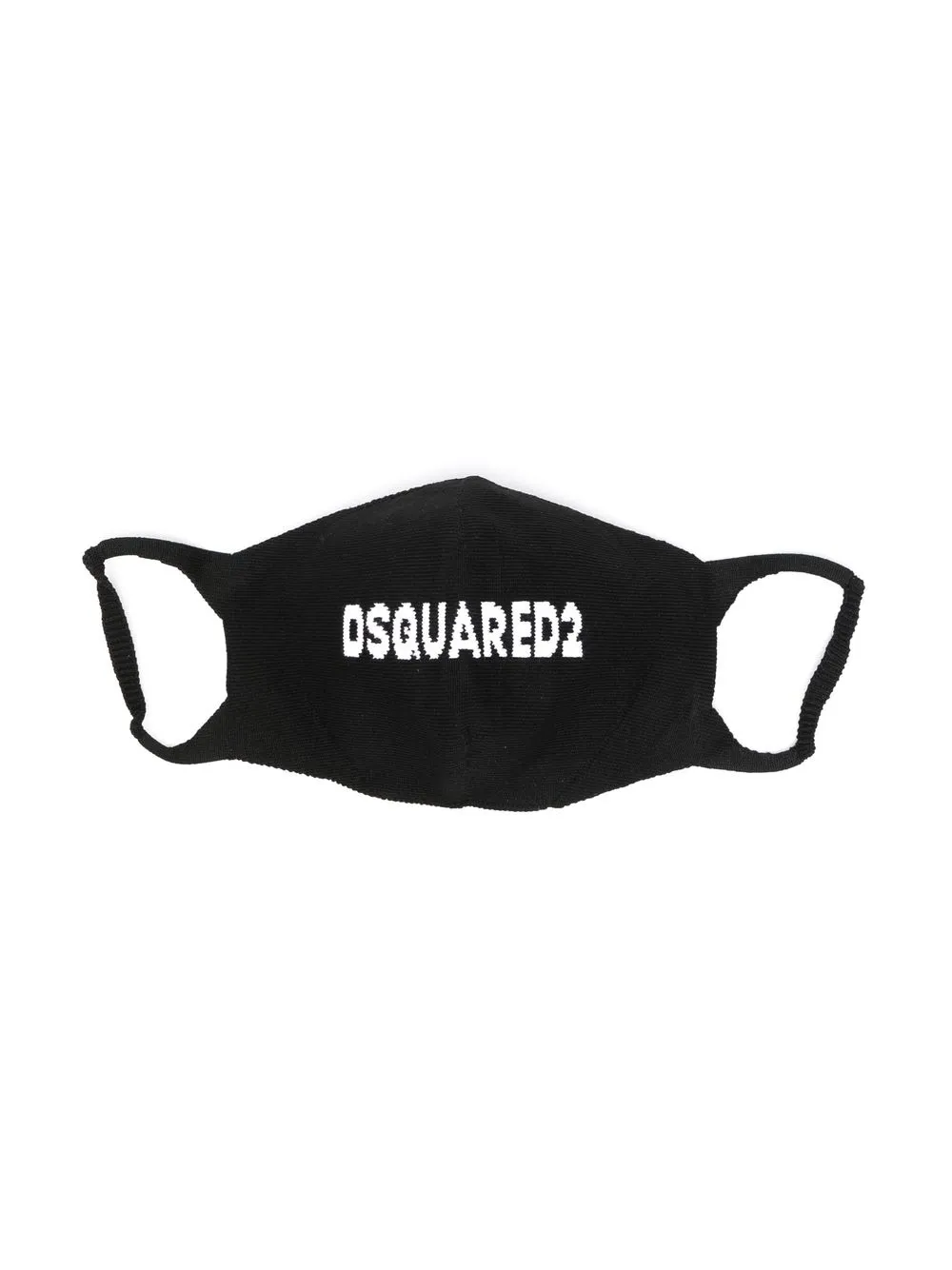 

Dsquared2 Kids intarsia-knit logo mask - Black