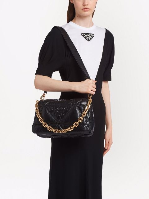 Shop Prada System padded shoulder bag with Express Delivery - FARFETCH