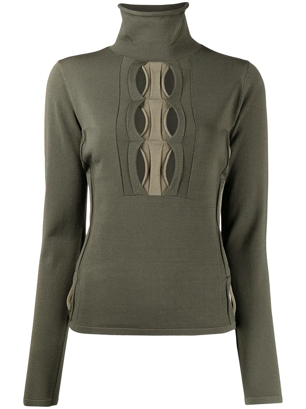 

Dion Lee double hosiery long-sleeve top - Green