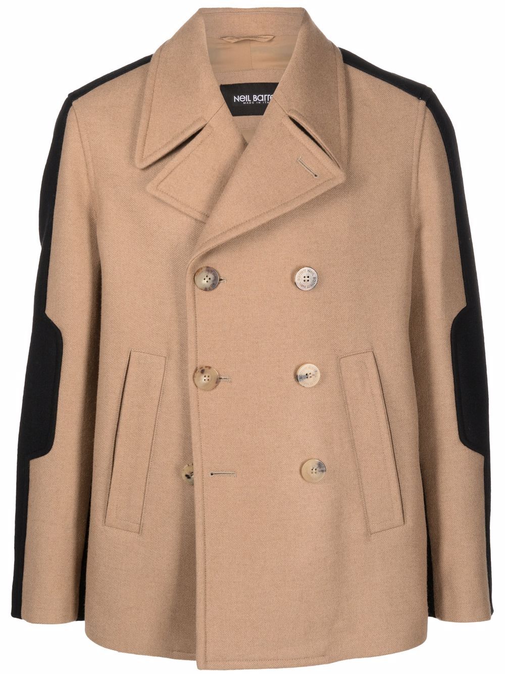 two tone peacoat