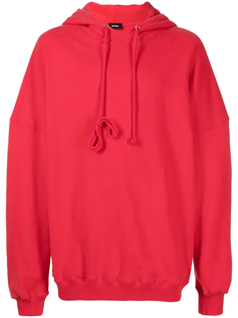 We11done rear-logo oversized hoodie
