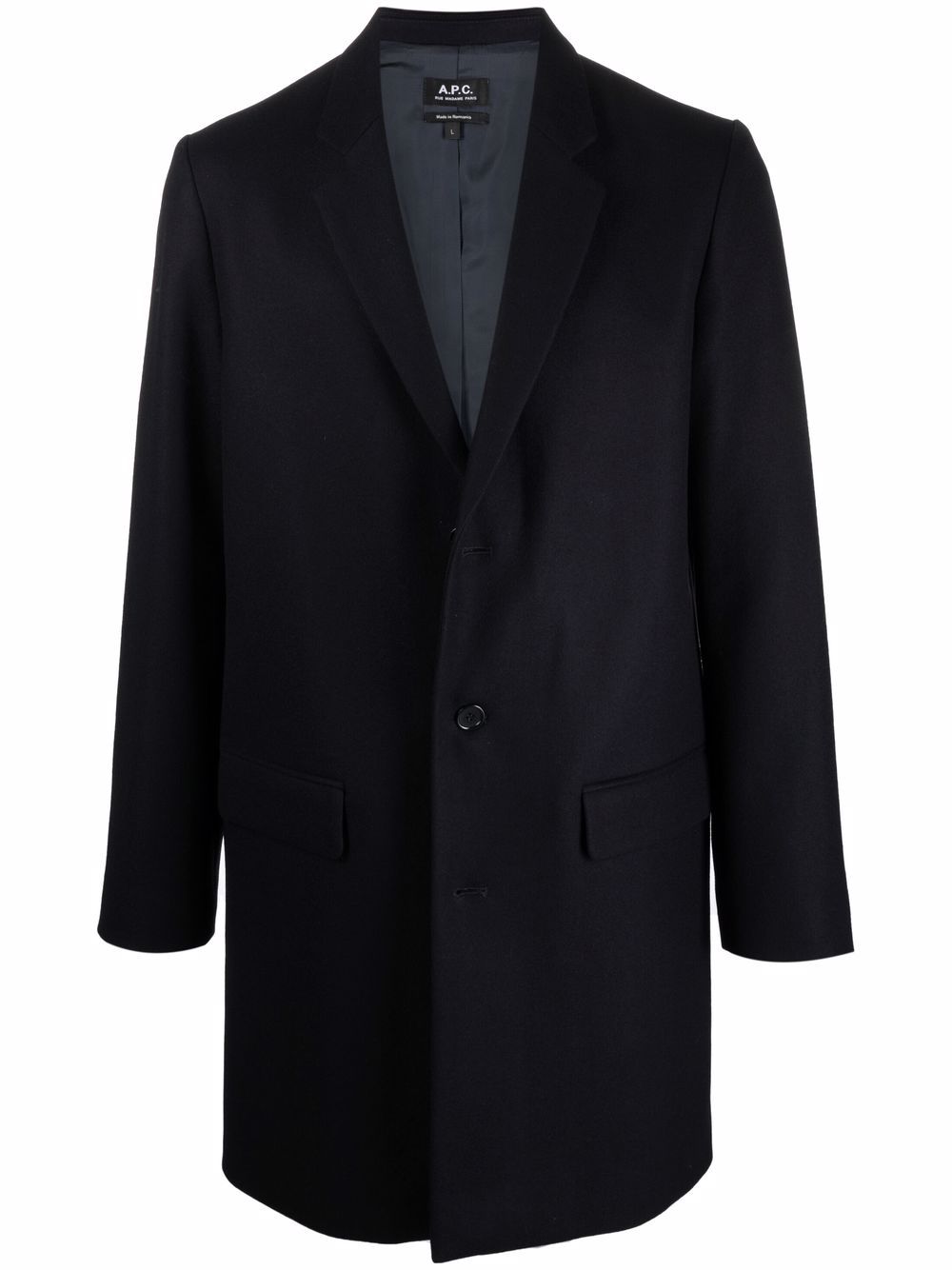 фото A.p.c. шерстяное пальто с длинными рукавами