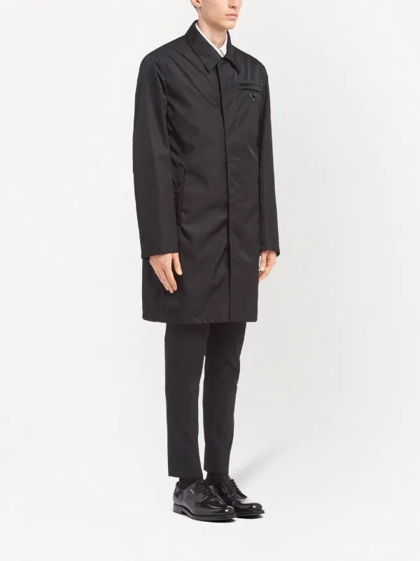 Prada Re Nylon button front Raincoat Farfetch