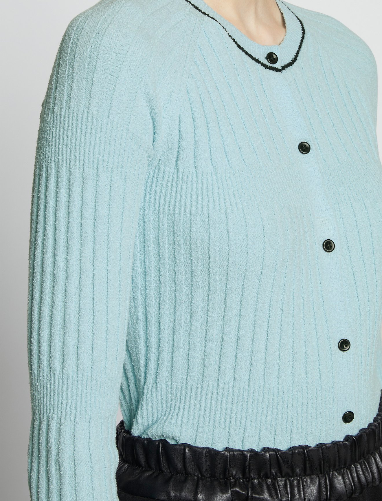 Fine Boucle Cropped Cardigan #4