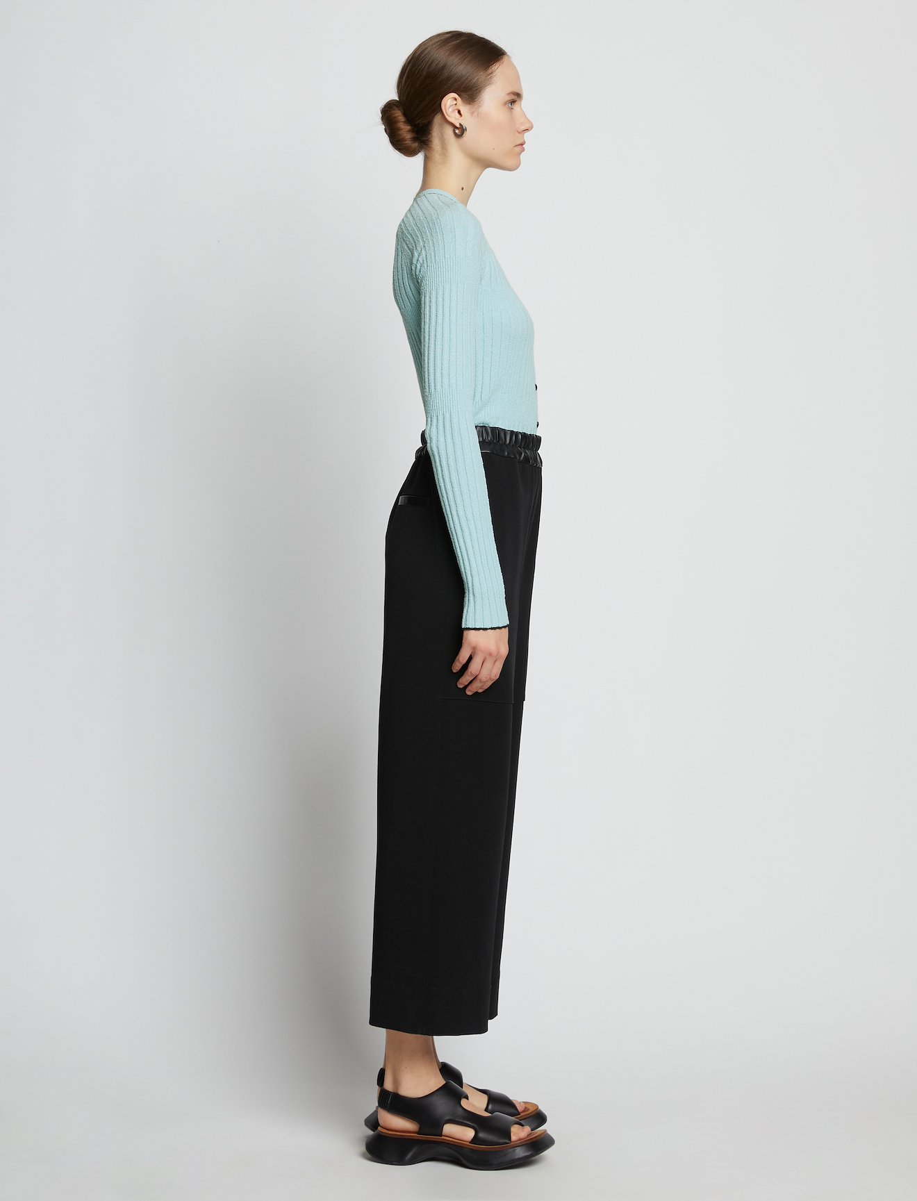 Fine Boucle Cropped Cardigan #2