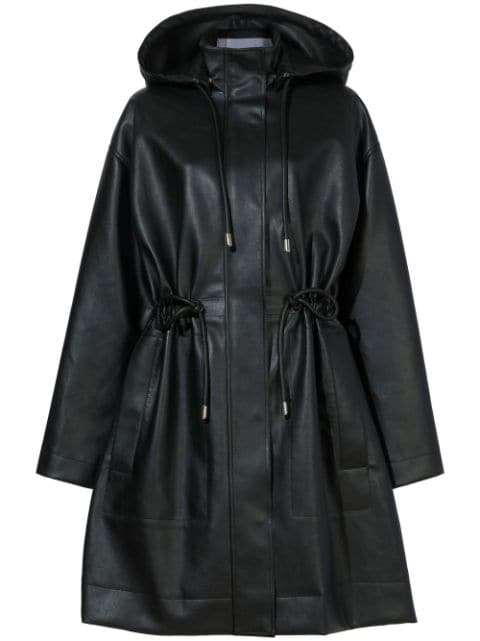 Proenza Schouler White Label hooded faux leather parka