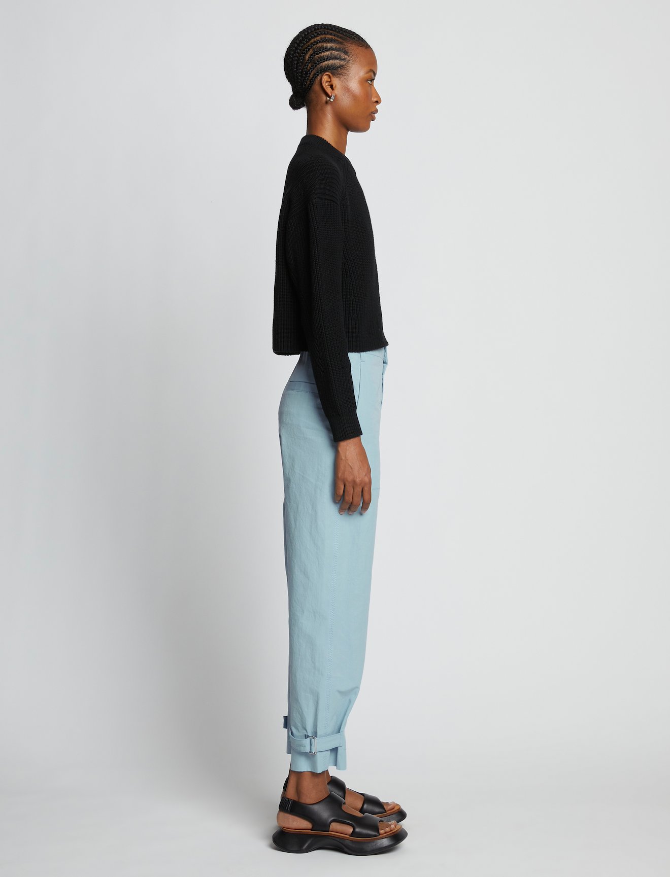 Cotton Linen Tapered Pants #1