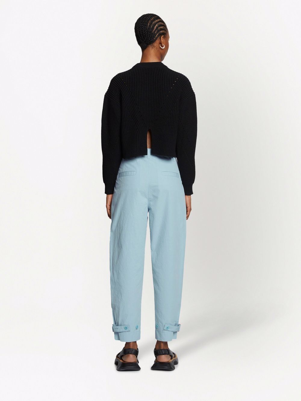 фото Proenza schouler white label cotton linen tapered pants