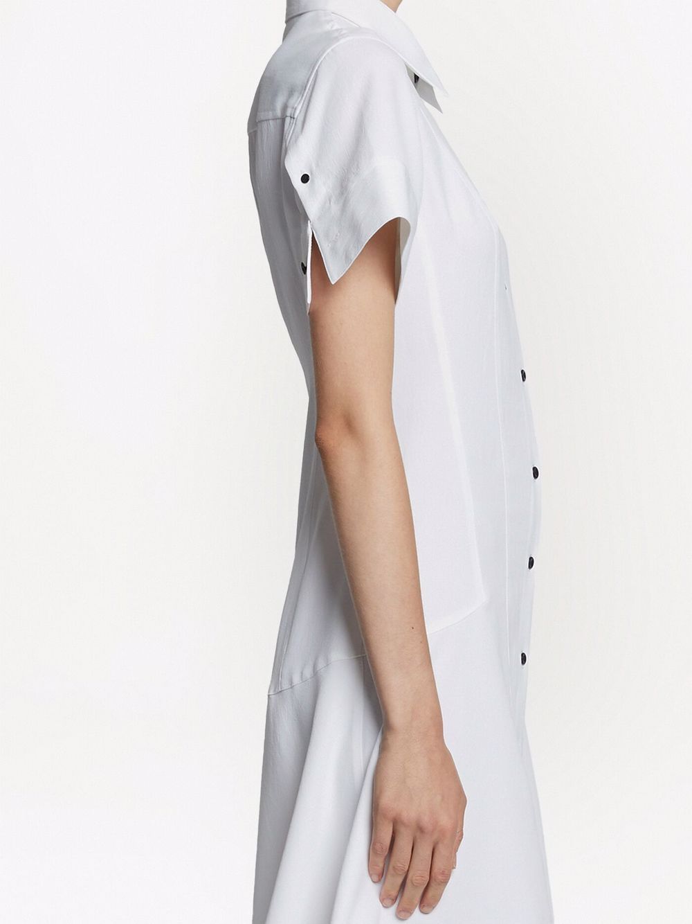 фото Proenza schouler white label short sleeve shirt dress