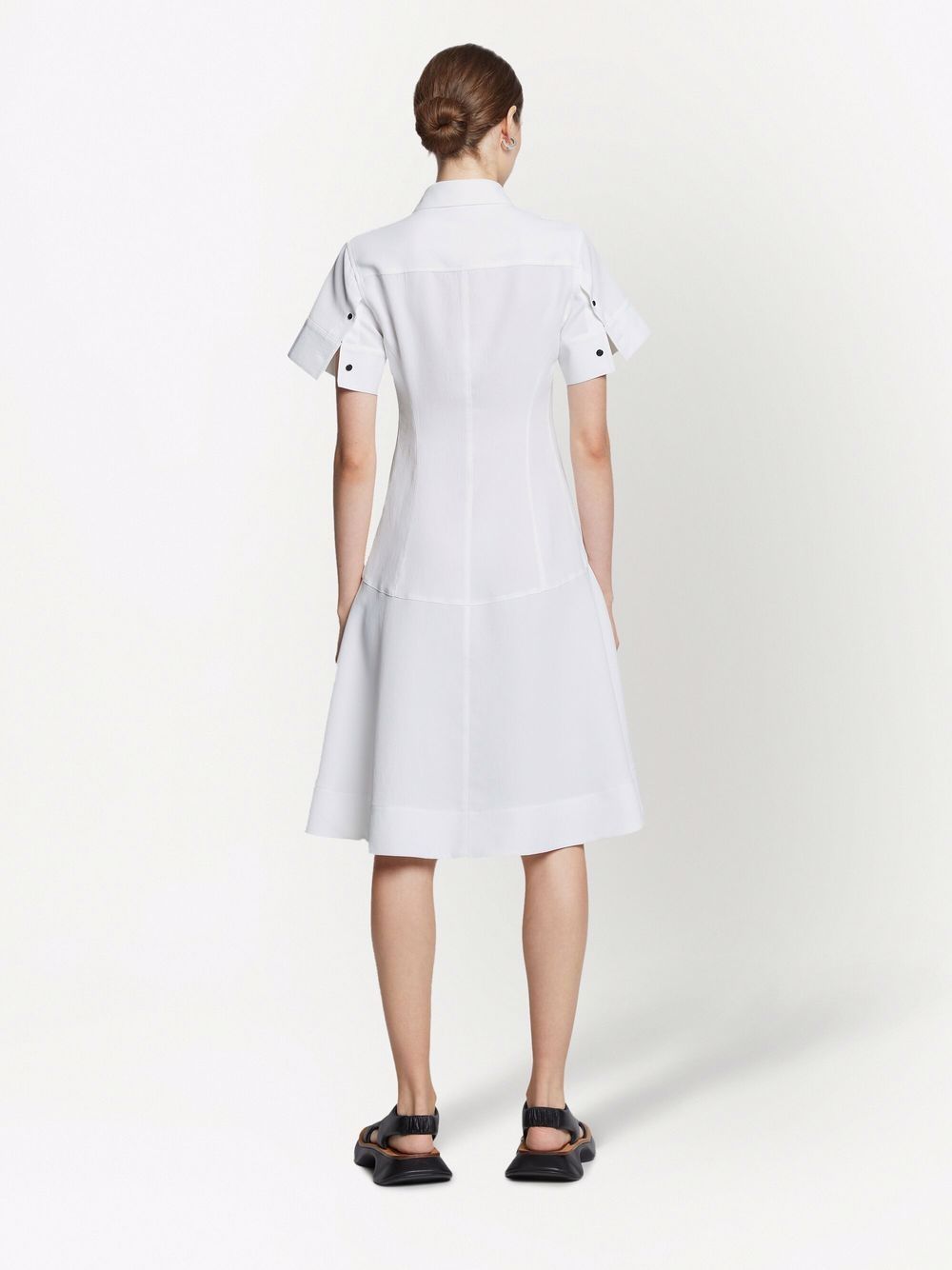 фото Proenza schouler white label short sleeve shirt dress