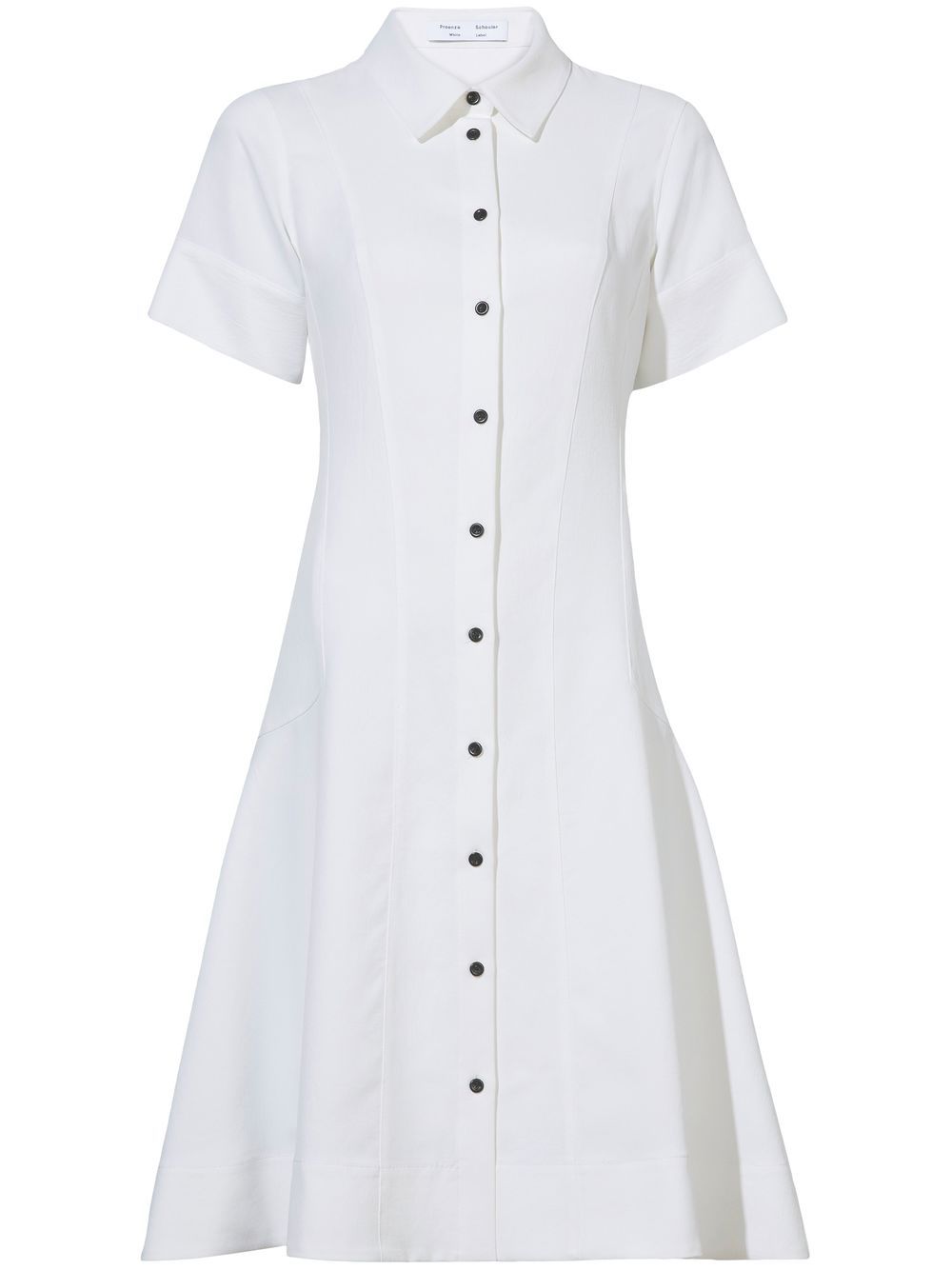 Shop Proenza Schouler White Label Short-sleeve Shirt Dress In White