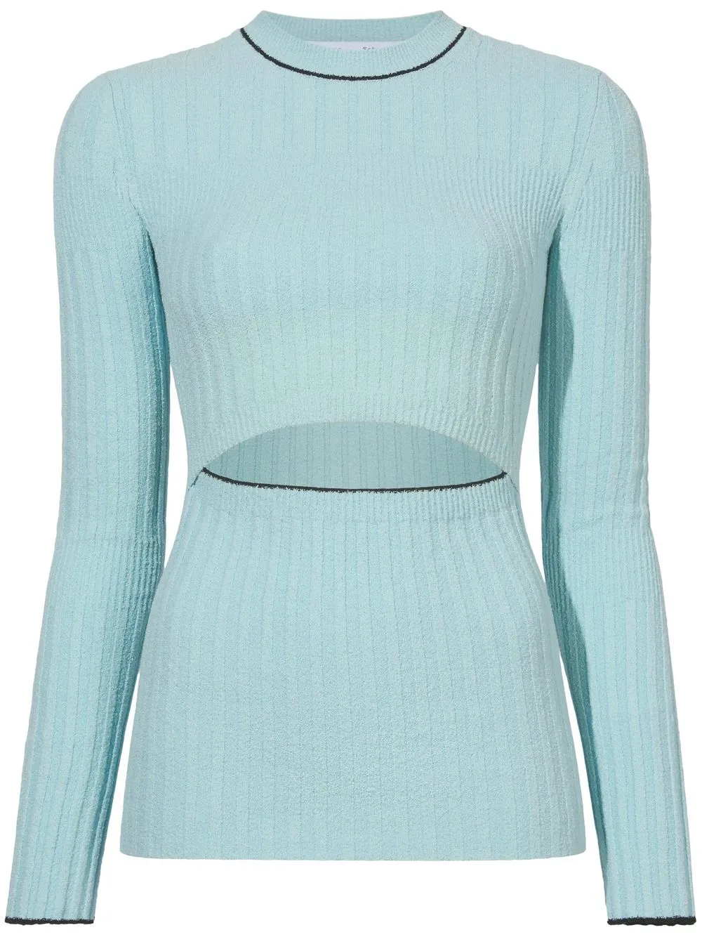 

Proenza Schouler White Label top tejido con abertura - Azul