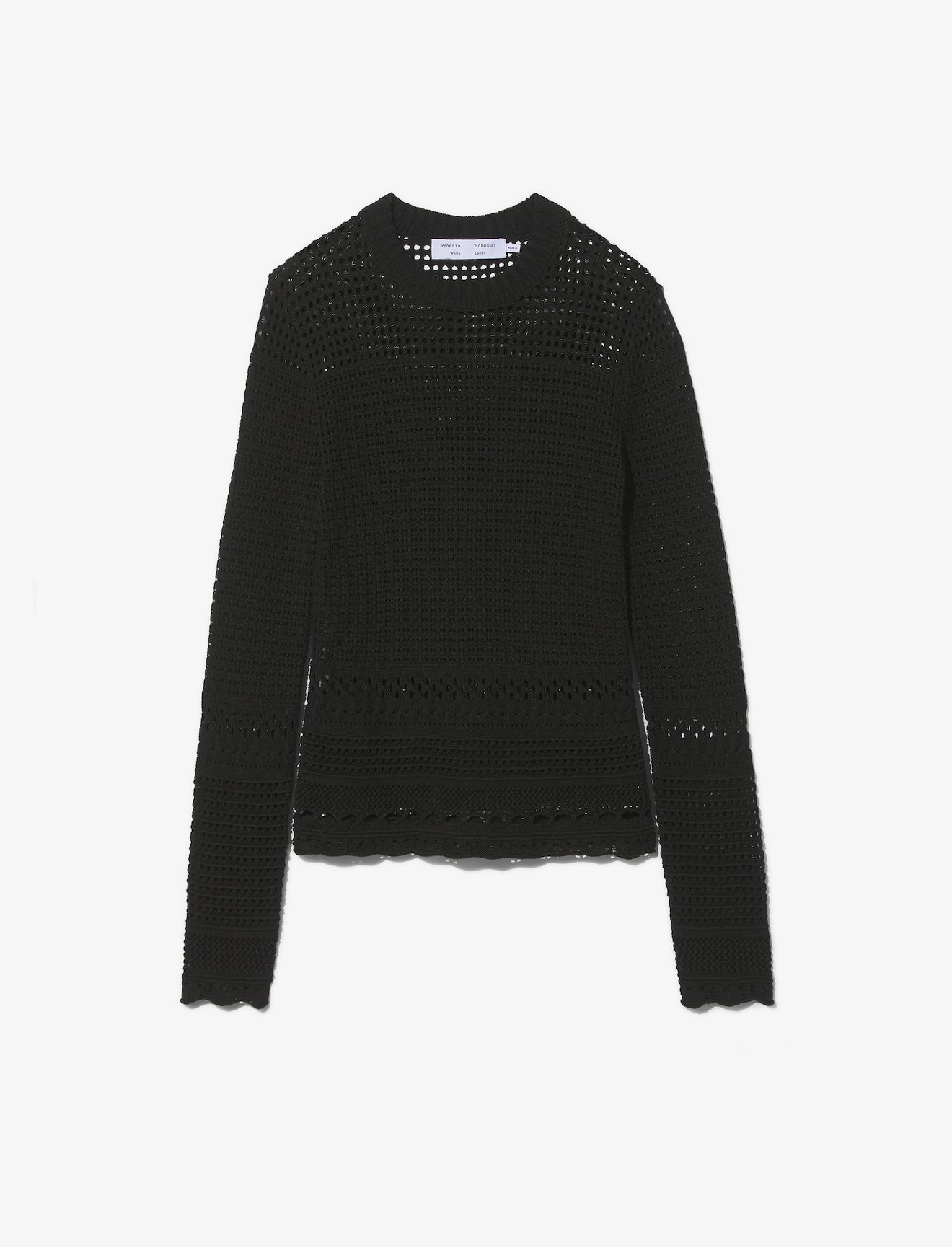 Silk Cotton Pointelle Top #5