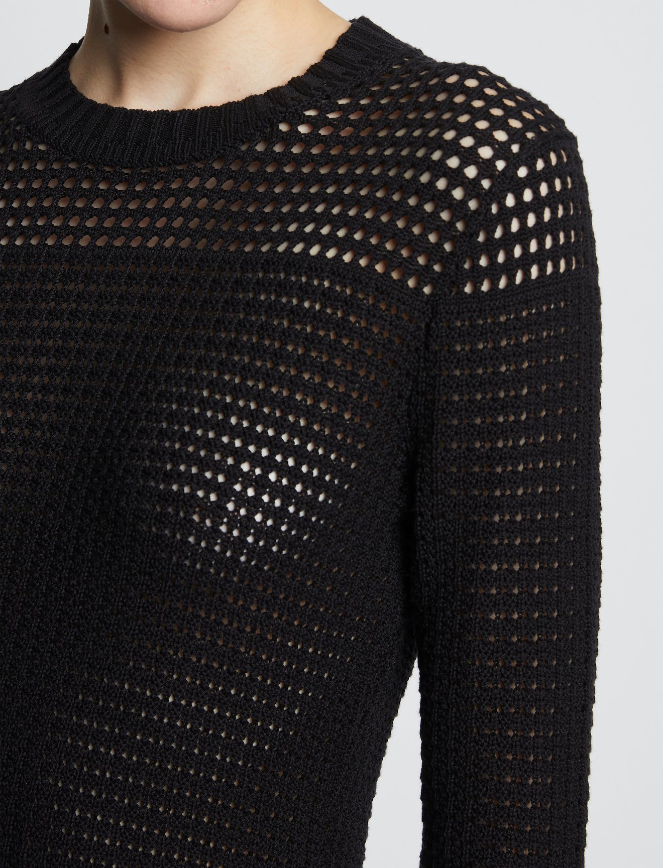Silk Cotton Pointelle Top #4