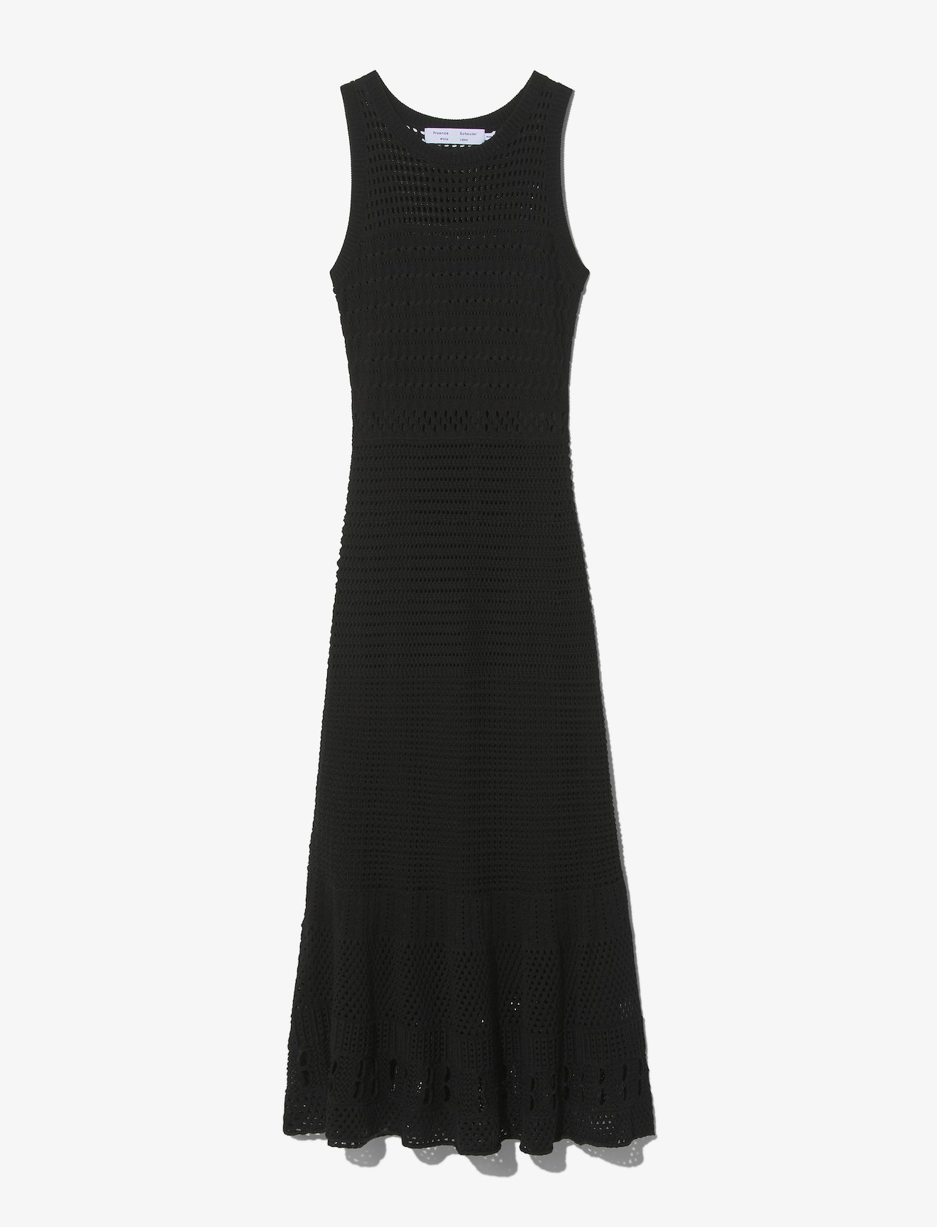 Silk Cotton Pointelle Sleeveless Dress #4