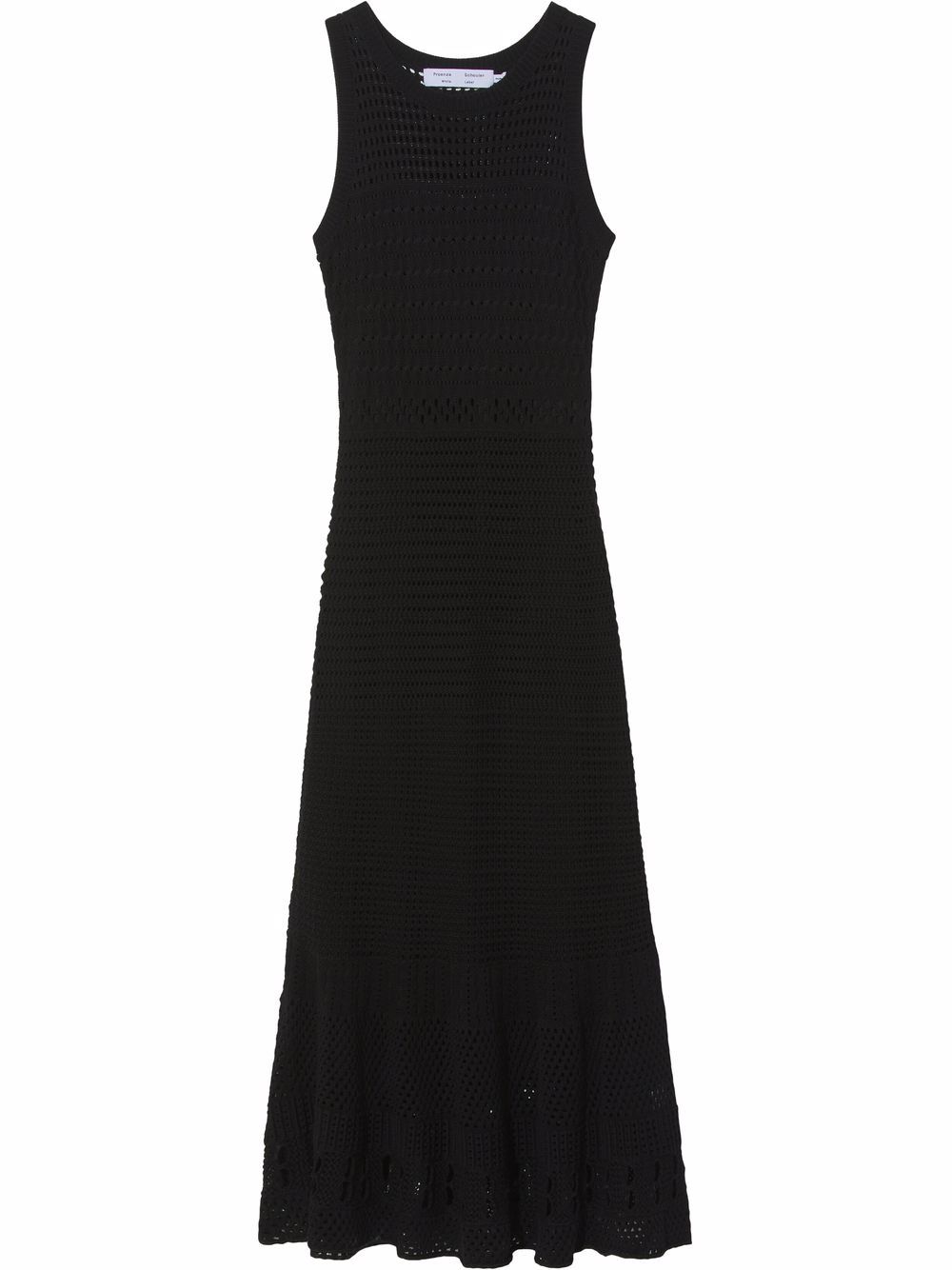 

Proenza Schouler White Label vestido midi sin mangas - Negro