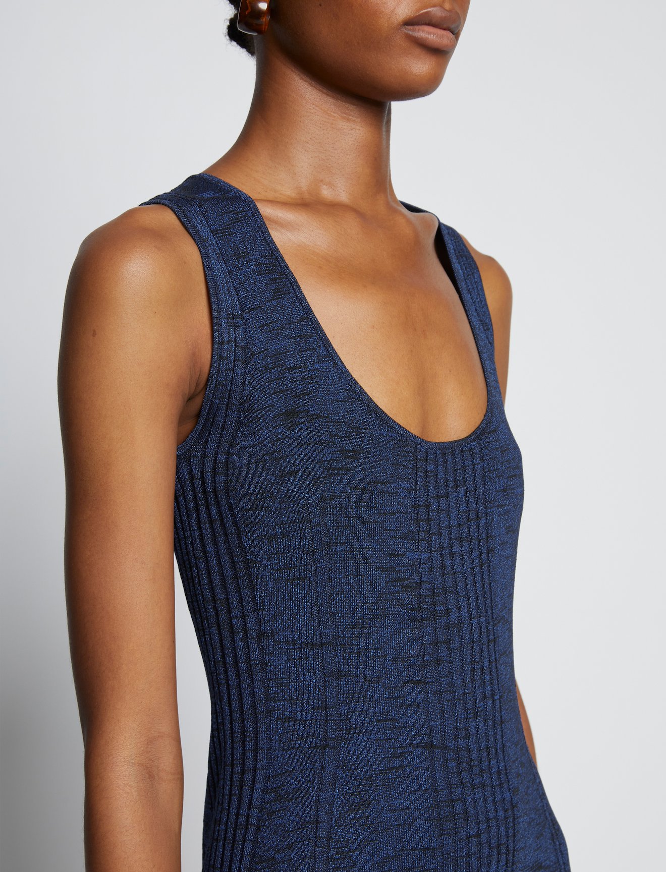 Melange Rib Tank Dress #3