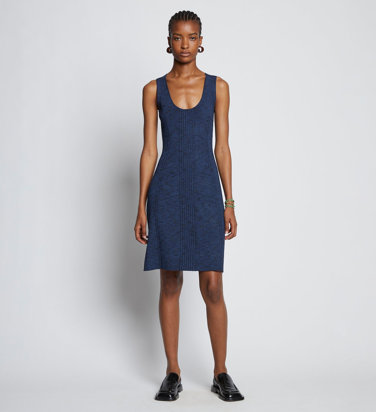 Melange Rib Tank Dress