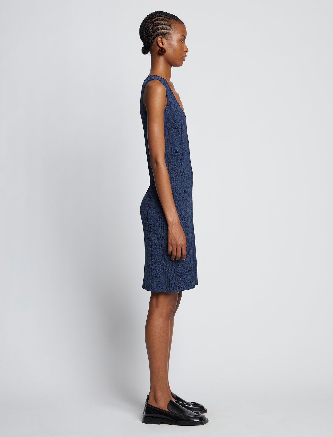 Melange Rib Tank Dress #1