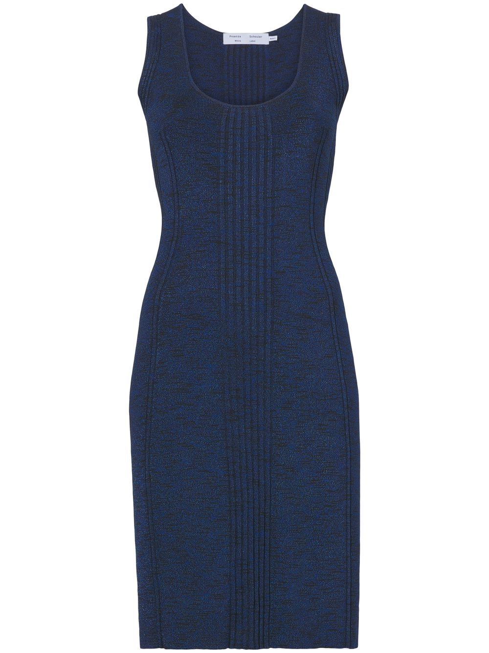 rib-knit sleeveless dress