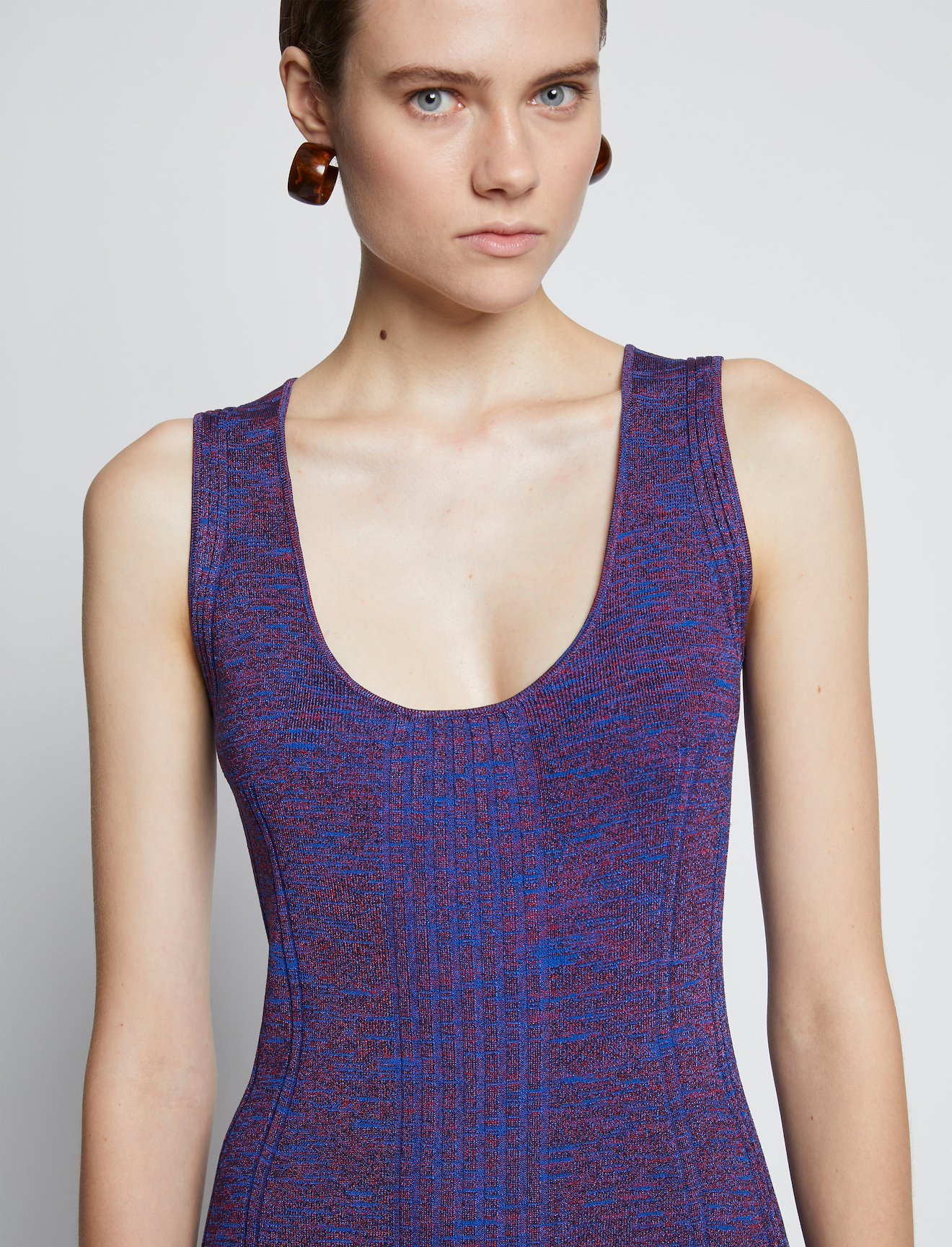 Melange Rib Tank Dress #3