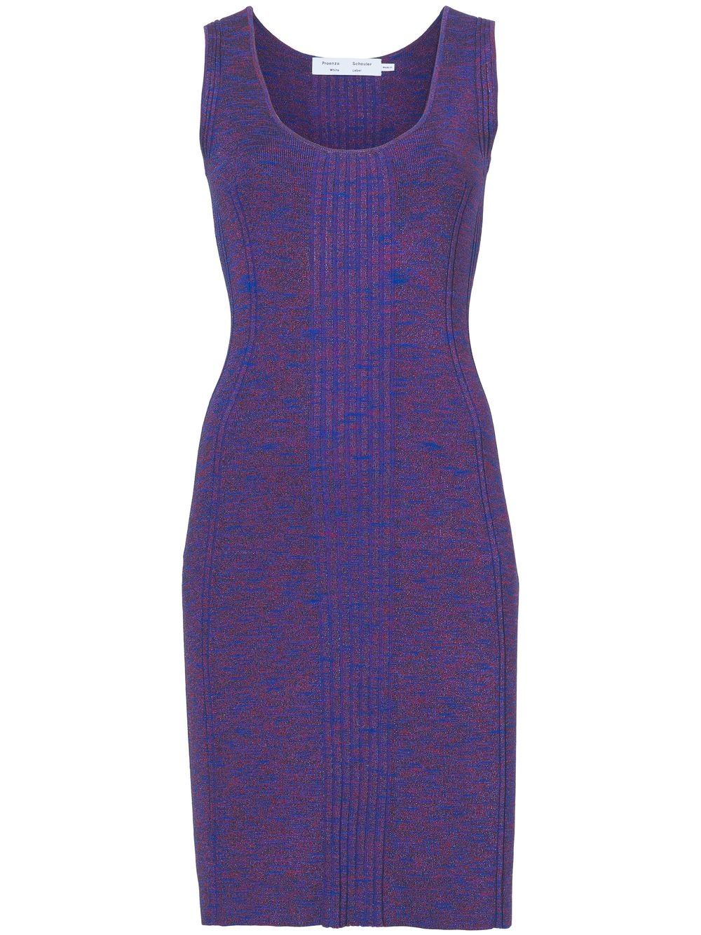 rib-knit sleeveless dress