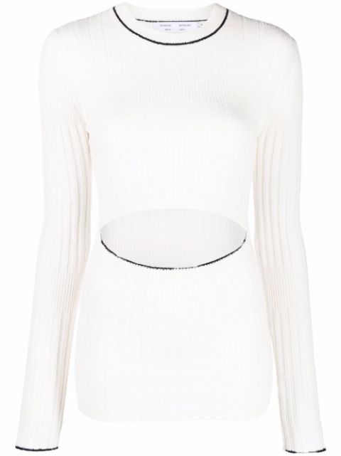 Proenza Schouler White Label contrast-trim boucle cardigan Women