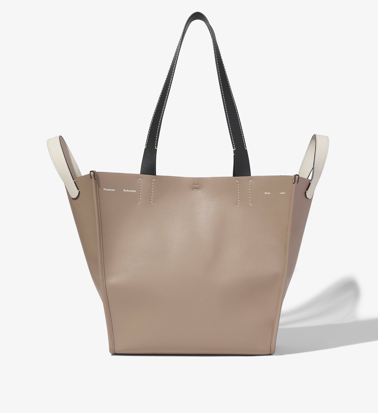 XL Mercer Leather Tote in grey | Proenza Schouler