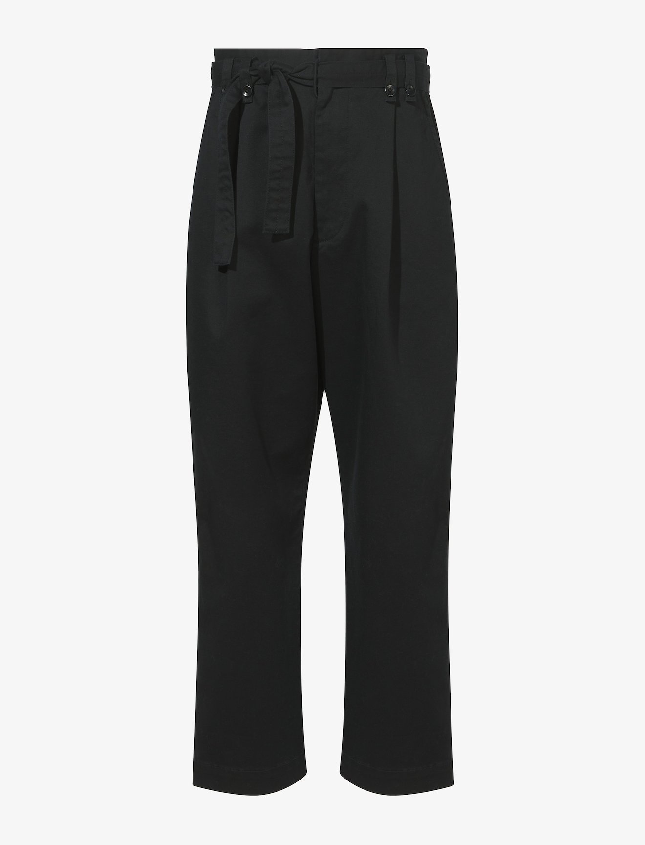 Cotton Twill Belted Pants #4