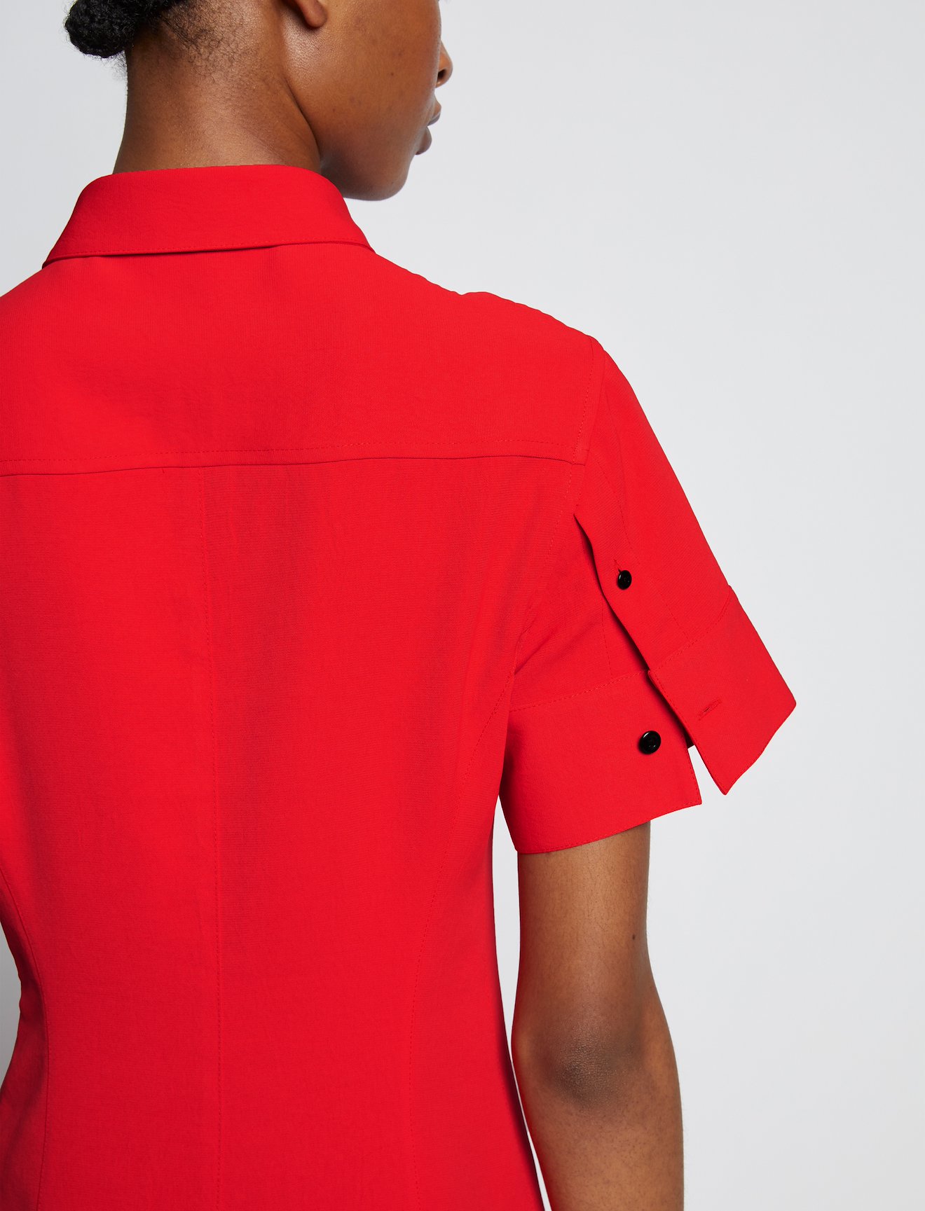 Short Sleeve Shirt Dress #3