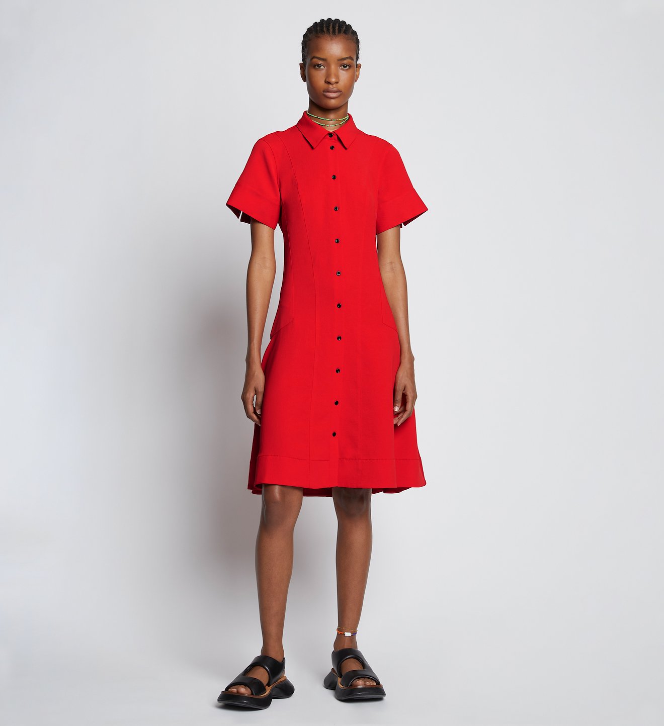 Short Sleeve Shirt Dress
