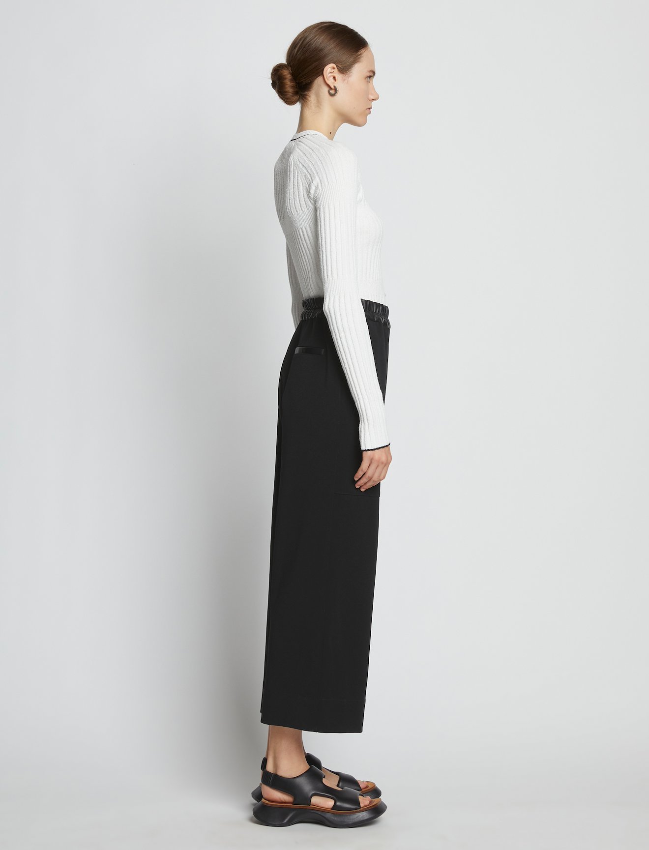 Crepe Wide Leg Pants #1