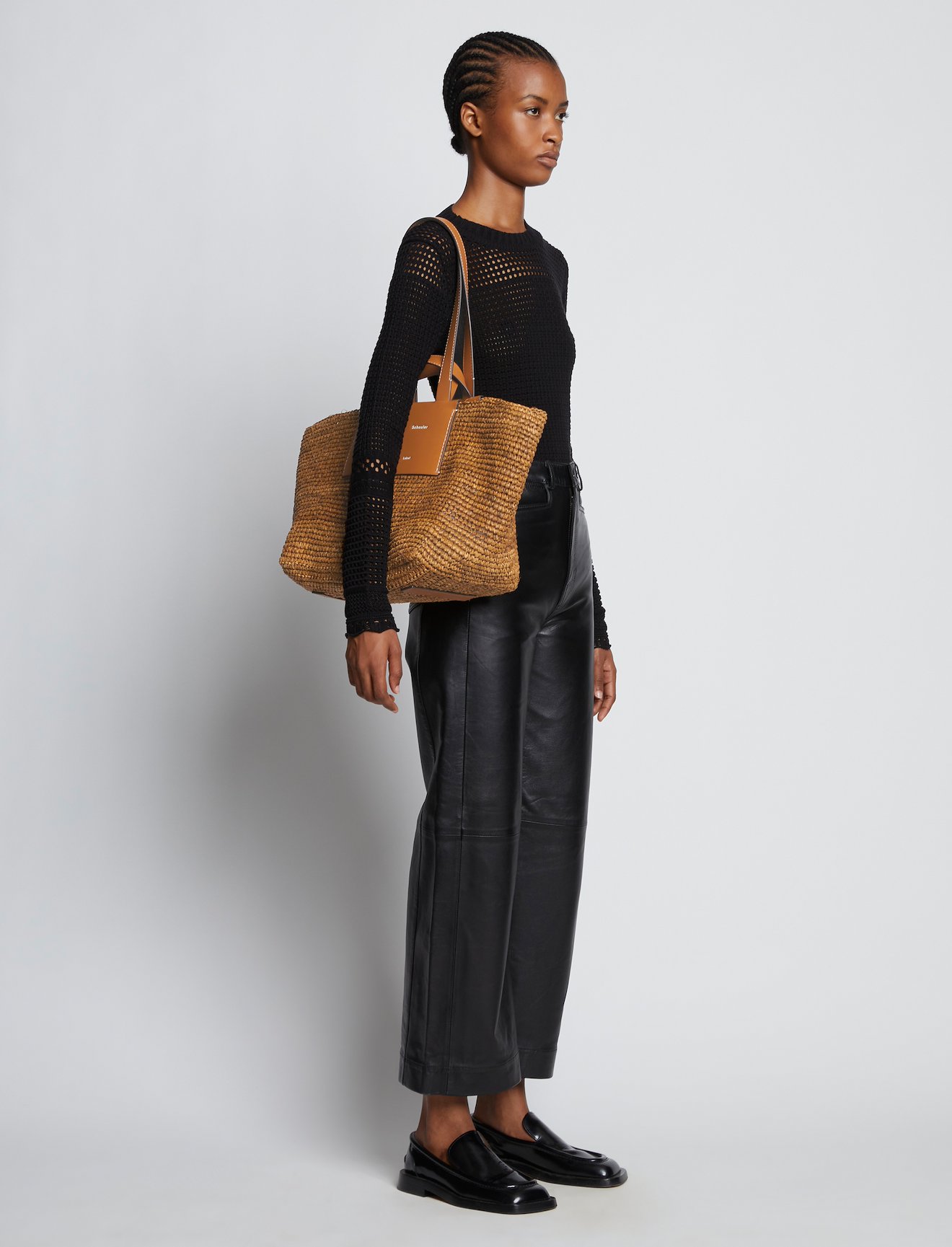 Large Morris Raffia Tote #5