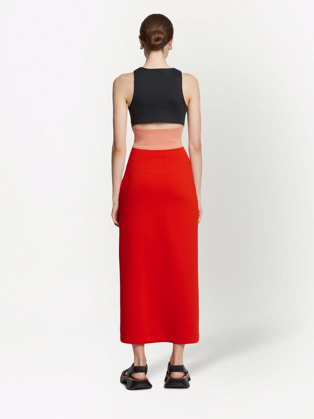 фото Proenza schouler white label colorblock jersey dress