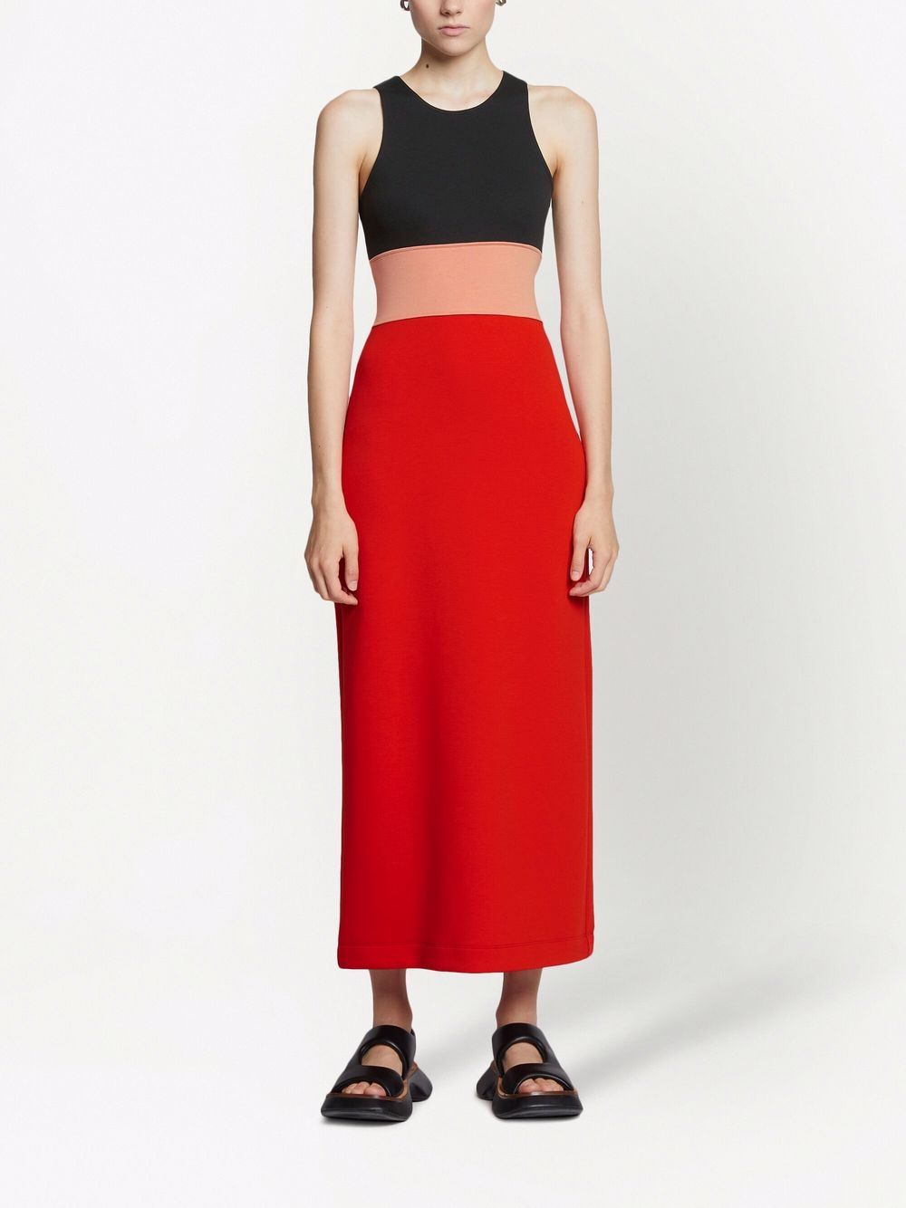 фото Proenza schouler white label colorblock jersey dress