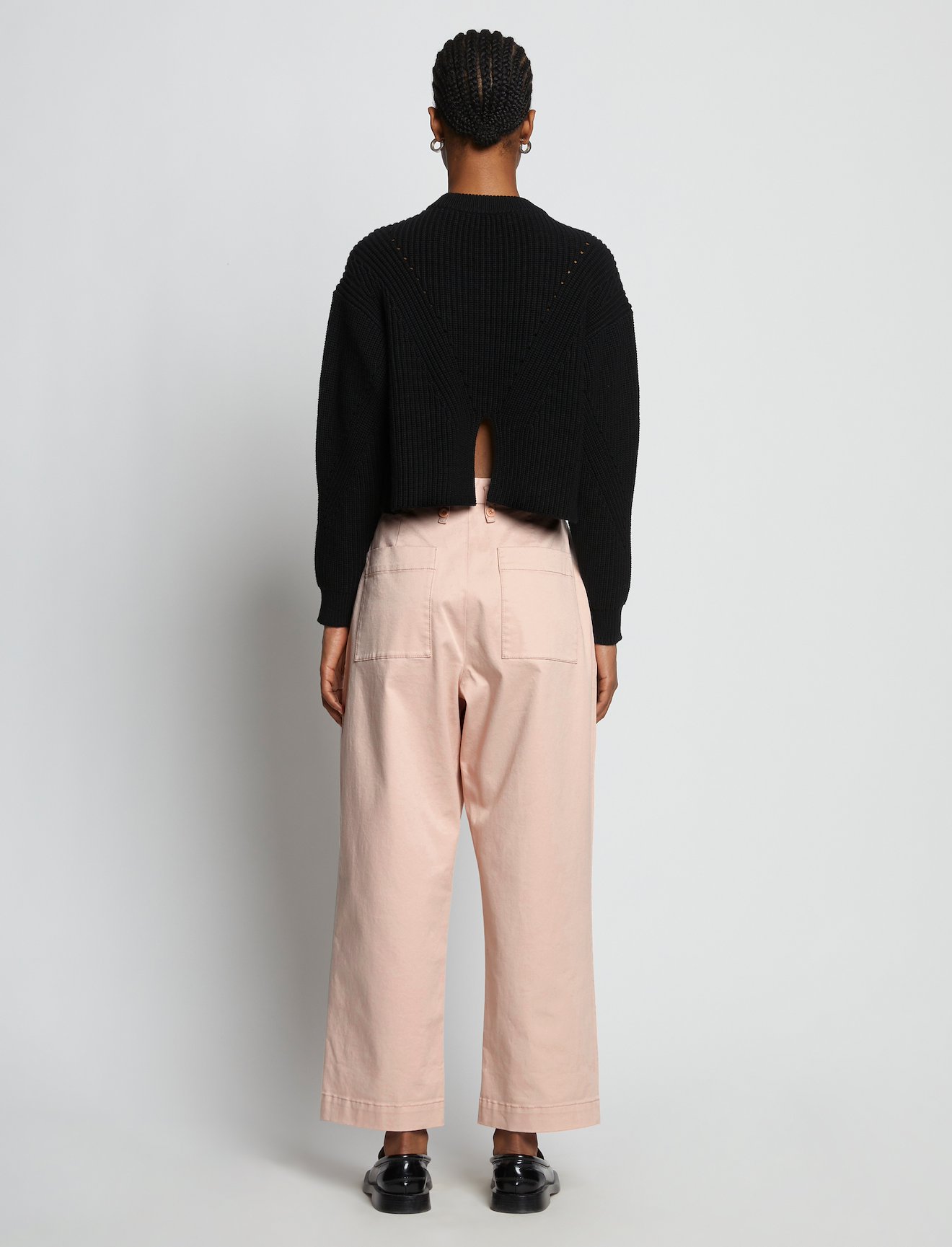 Cotton Twill Belted Pants #2