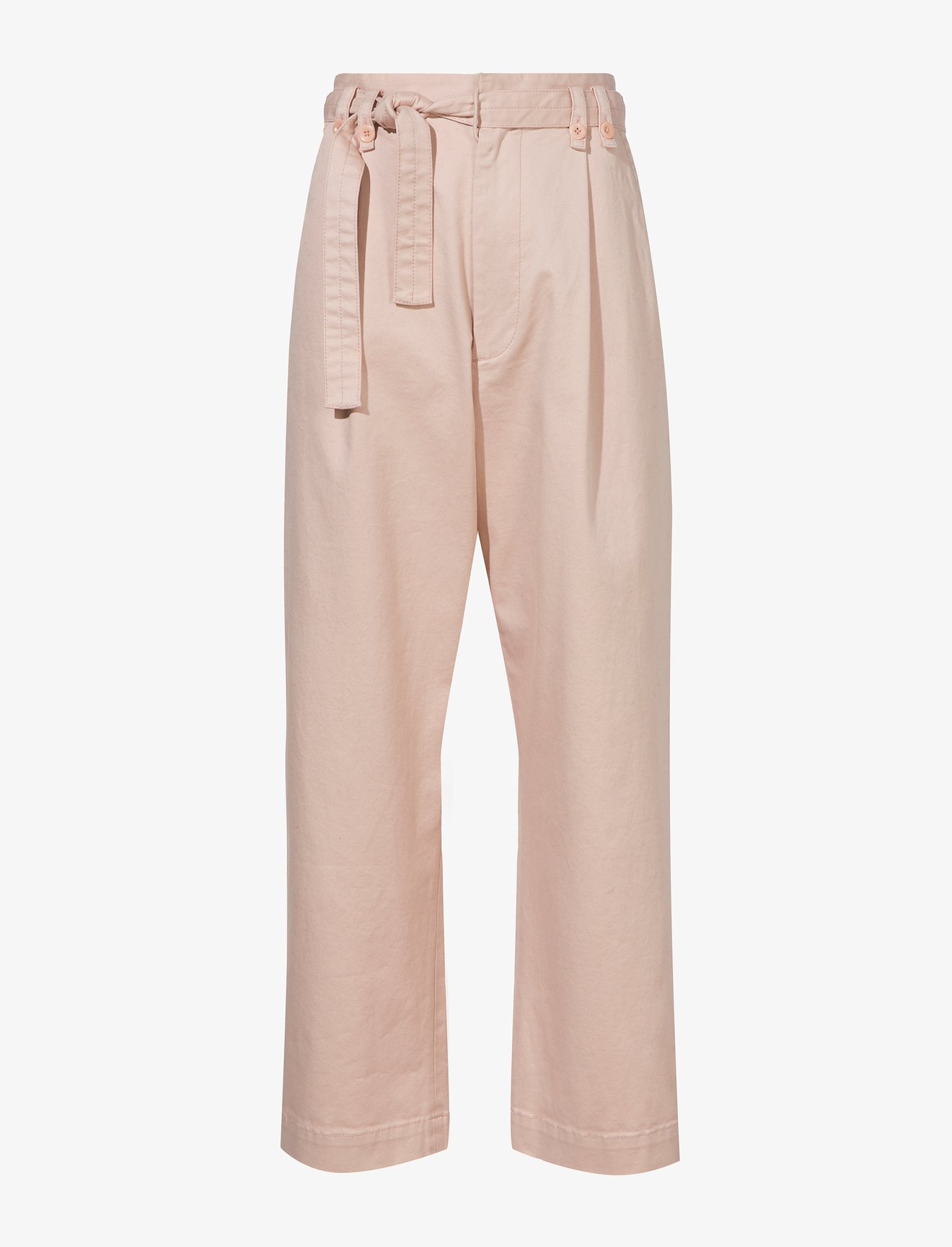 Cotton Twill Belted Pants #4