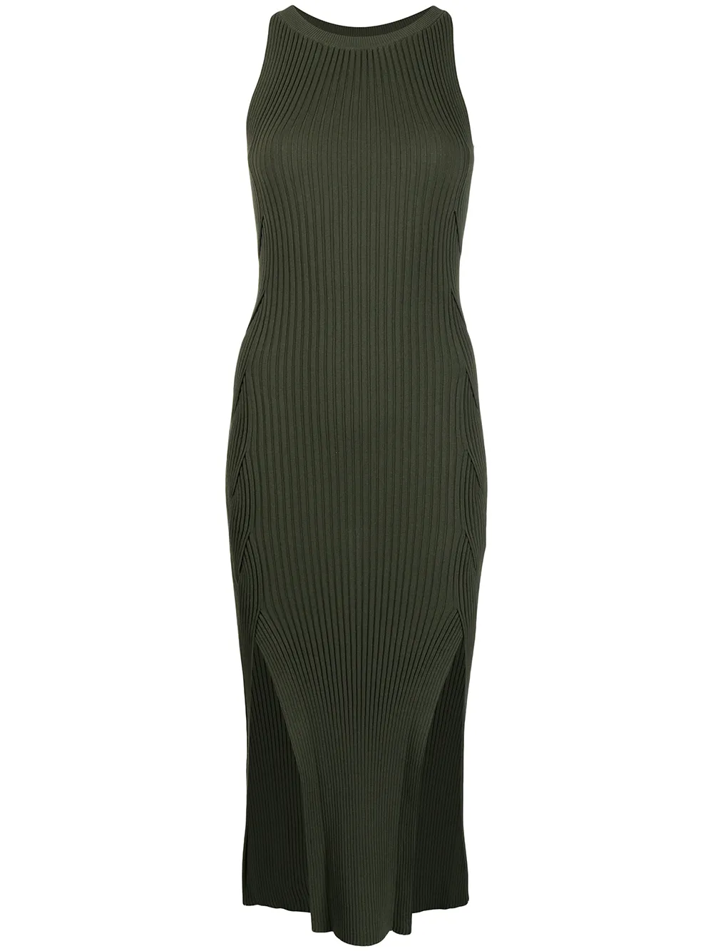 

Dion Lee vestido midi Tidal Cable - Verde